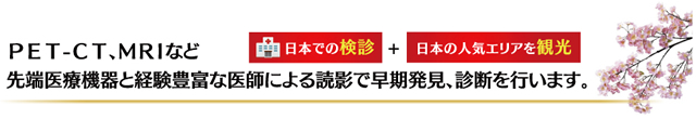 日本での検診＋日本の人気エリアを観光